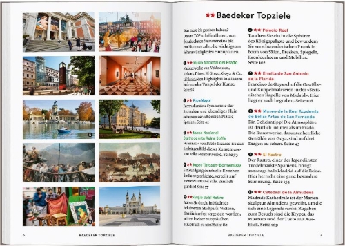 Buchcover und Innenansicht für das Buch: Baedeker SMART Reiseführer Madrid