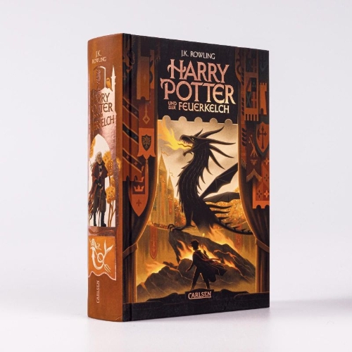 Buchcover und Innenansicht für das Buch: Harry Potter and the Goblet of Fire