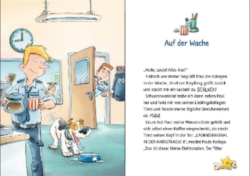 Buchcover und Innenansicht für das Buch: Kommissar Pfote (Band 1) - Immer der Schnauze nach