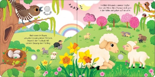 Buchcover und Innenansicht für das Buch: Klänge der Natur: Wie klingen die Jahreszeiten?