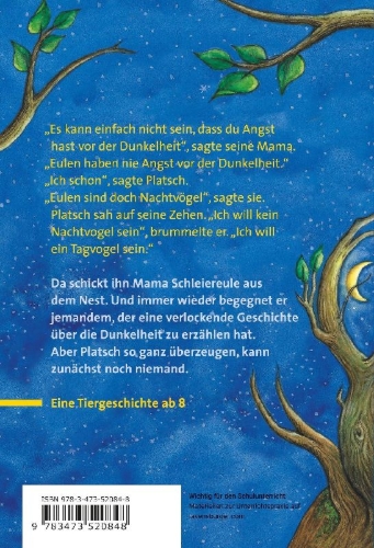 Buchcover und Innenansicht für das Buch: The Owl Who Was Afraid of the Dark