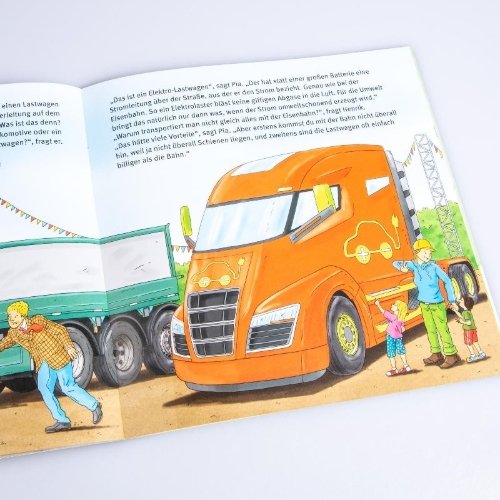 Buchcover und Innenansicht für das Buch: LESEMAUS 159: LKW-Giganten und Riesenlaster