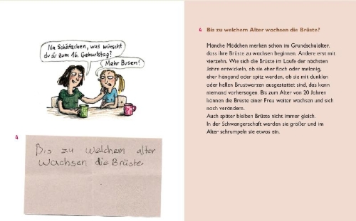 Buchcover und Innenansicht für das Buch: Klär mich weiter auf