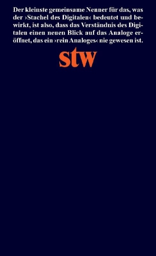 Buchcover und Innenansicht für das Buch: Der Stachel des Digitalen
