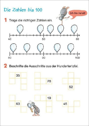 Buchcover und Innenansicht für das Buch: Fit fürs Rechnen 2. Klasse. Mein 5-Minuten-Block