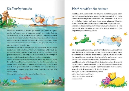 Buchcover und Innenansicht für das Buch: 222 Geschichten zur Guten Nacht