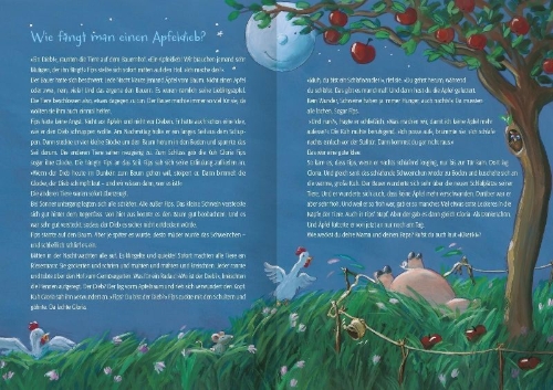 Buchcover und Innenansicht für das Buch: 222 Geschichten zur Guten Nacht
