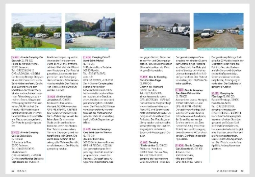 Buchcover und Innenansicht für das Buch: Normandie mit dem Wohnmobil