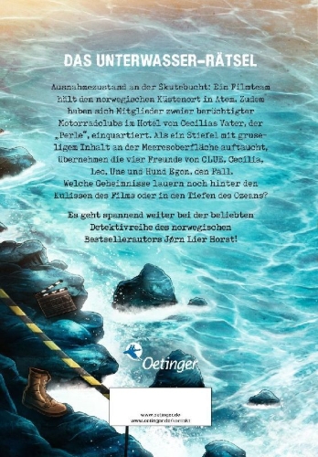 Buchcover und Innenansicht für das Buch: CLUE. Undervannsgåten