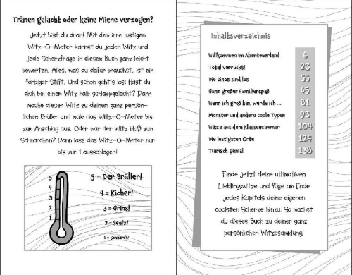 Buchcover und Innenansicht für das Buch: 333 Kinderwitze - Für Erstleser