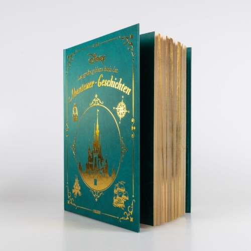Buchcover und Innenansicht für das Buch: Disney: Das große goldene Buch der Abenteuer-Geschichten