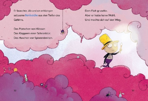 Buchcover und Innenansicht für das Buch: Floh im Ohr