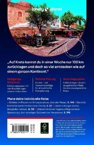 Buchcover und Innenansicht für das Buch: LONELY PLANET Reiseführer Kreta