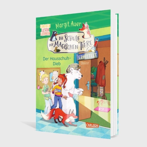 Buchcover und Innenansicht für das Buch: Die Schule der magischen Tiere ermittelt Neuausgabe 2: Der Hausschuh-Dieb