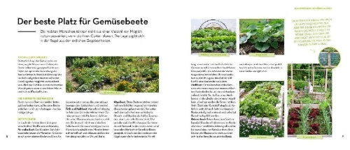 Buchcover und Innenansicht für das Buch: Was mache ich wann im Gemüsegarten?