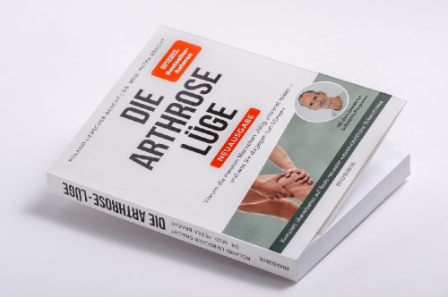 Buchcover und Innenansicht für das Buch: Die Arthrose-Lüge - Neuausgabe