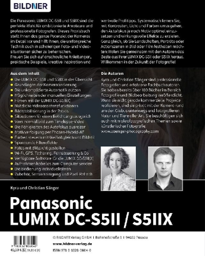 Buchcover und Innenansicht für das Buch: Panasonic LUMIX DC-S5II / DC-S5II¿X: Das umfangreiche Praxisbuch zu Ihrer Kamera