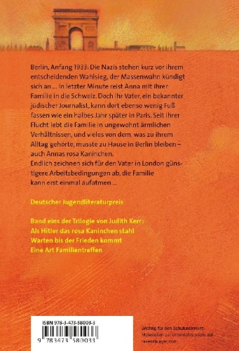 Buchcover und Innenansicht für das Buch: When Hitler Stole Pink Rabbit