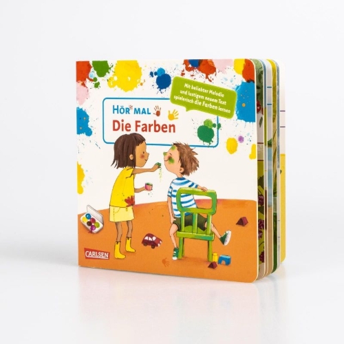 Buchcover und Innenansicht für das Buch: Hör mal (Soundbuch): Die Farben