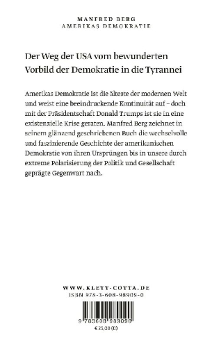 Buchcover und Innenansicht für das Buch: Amerikas Demokratie