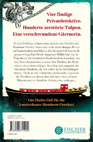 Buchcover und Innenansicht für das Buch: Die Hausboot-Detektei - Tödliche Blüten