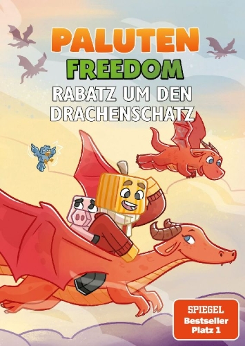Buchcover und Innenansicht für das Buch: Rabatz um den Drachenschatz