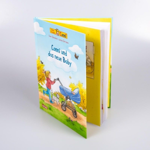Buchcover und Innenansicht für das Buch: Conni-Bilderbücher: Conni und das neue Baby (Neuausgabe)