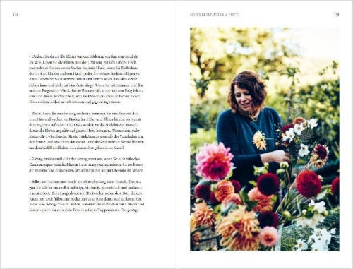 Buchcover und Innenansicht für das Buch: Grow and Gather: A Gardener's Guide to a Year of Cut Flowers