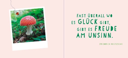 Buchcover und Innenansicht für das Buch: Für dich hab ich das Glück gepflückt