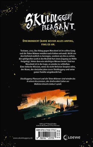 Buchcover und Innenansicht für das Buch: Skulduggery Pleasant  - Die Hölle bricht los