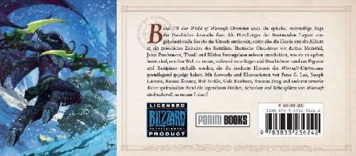 Buchcover und Innenansicht für das Buch: World of Warcraft: Chroniken Bd. 3
