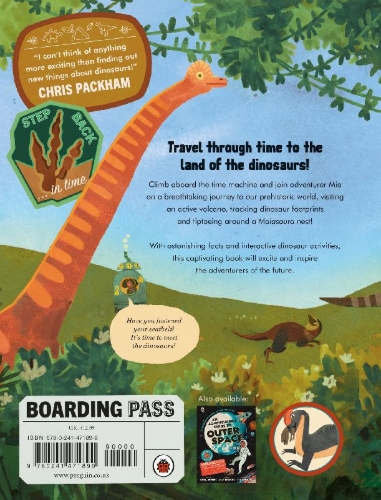 Buchcover und Innenansicht für das Buch: An Adventurer's Guide to Dinosaurs
