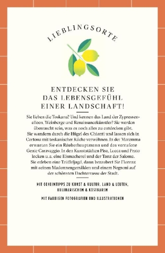 Buchcover und Innenansicht für das Buch: Toskana Reiseführer LIEBLINGSORTE