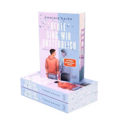 Buchcover und Innenansicht für das Buch: Heute sind wir unsterblich