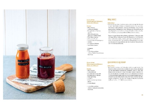 Buchcover und Innenansicht für das Buch: Selbstgemacht schmeckt besser. Fertigprodukte einfach selber kochen