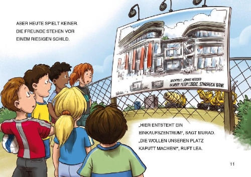 Buchcover und Innenansicht für das Buch: Leselöwen 1. Klasse - Das Fußballspiel des Jahres