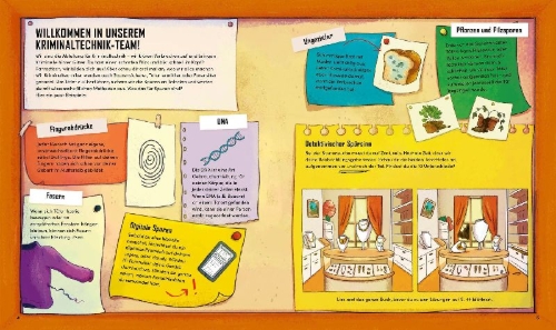 Buchcover und Innenansicht für das Buch: Science Detective Agency