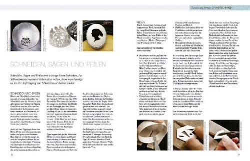 Buchcover und Innenansicht für das Buch: Silberschmuck gestalten