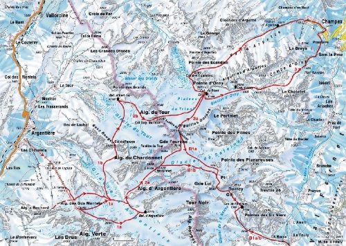 Buchcover und Innenansicht für das Buch: Haute Route