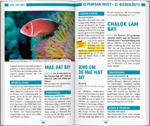 Buchcover und Innenansicht für das Buch: MARCO POLO Reiseführer Ko Samui, Ko Phangan