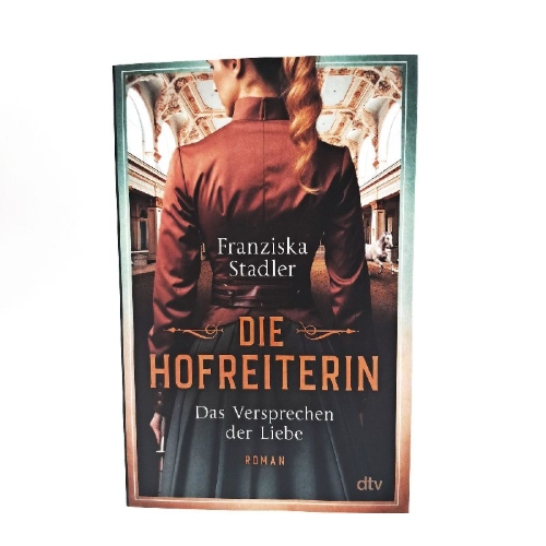 Buchcover und Innenansicht für das Buch: Die Hofreiterin - Das Versprechen der Liebe