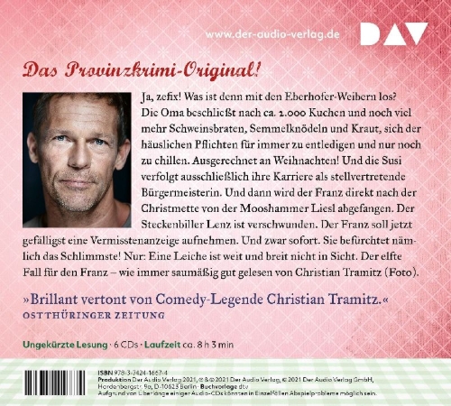 Buchcover und Innenansicht für das Buch: Rehragout-Rendezvous. Der 11. Fall für den Eberhofer. Ein Provinzkrimi