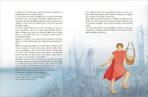 Buchcover und Innenansicht für das Buch: Die spannende Welt der griechischen Sagen