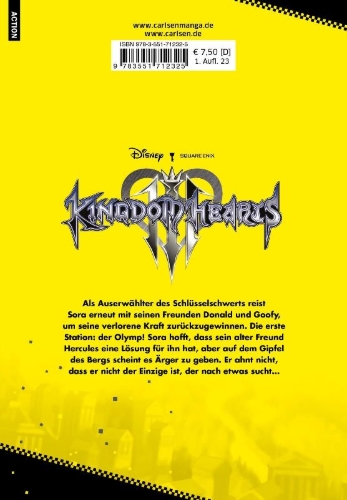 Buchcover und Innenansicht für das Buch: Kingdom Hearts III
