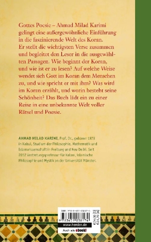 Buchcover und Innenansicht für das Buch: Die Blumen des Koran oder: Gottes Poesie