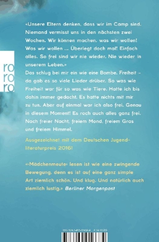Buchcover und Innenansicht für das Buch: Mädchenmeute