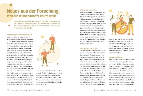 Buchcover und Innenansicht für das Buch: Gesund mit Visite - Gesund und fit älter werden