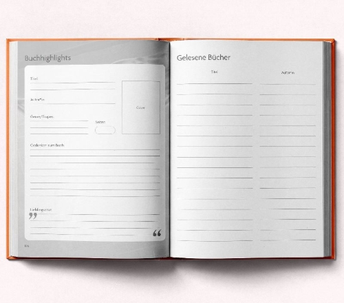 Buchcover und Innenansicht für das Buch: Book Journal
