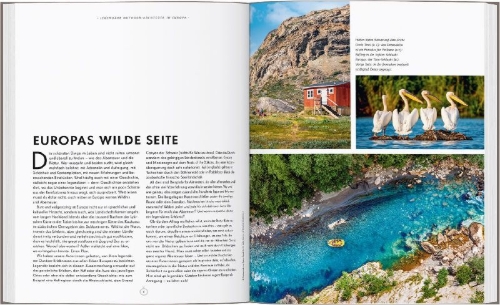 Buchcover und Innenansicht für das Buch: LONELY PLANET Bildband Legendäre Outdoorabenteuer in Europa