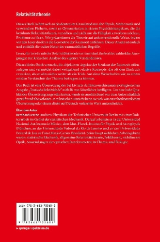 Buchcover und Innenansicht für das Buch: Relativitätstheorie